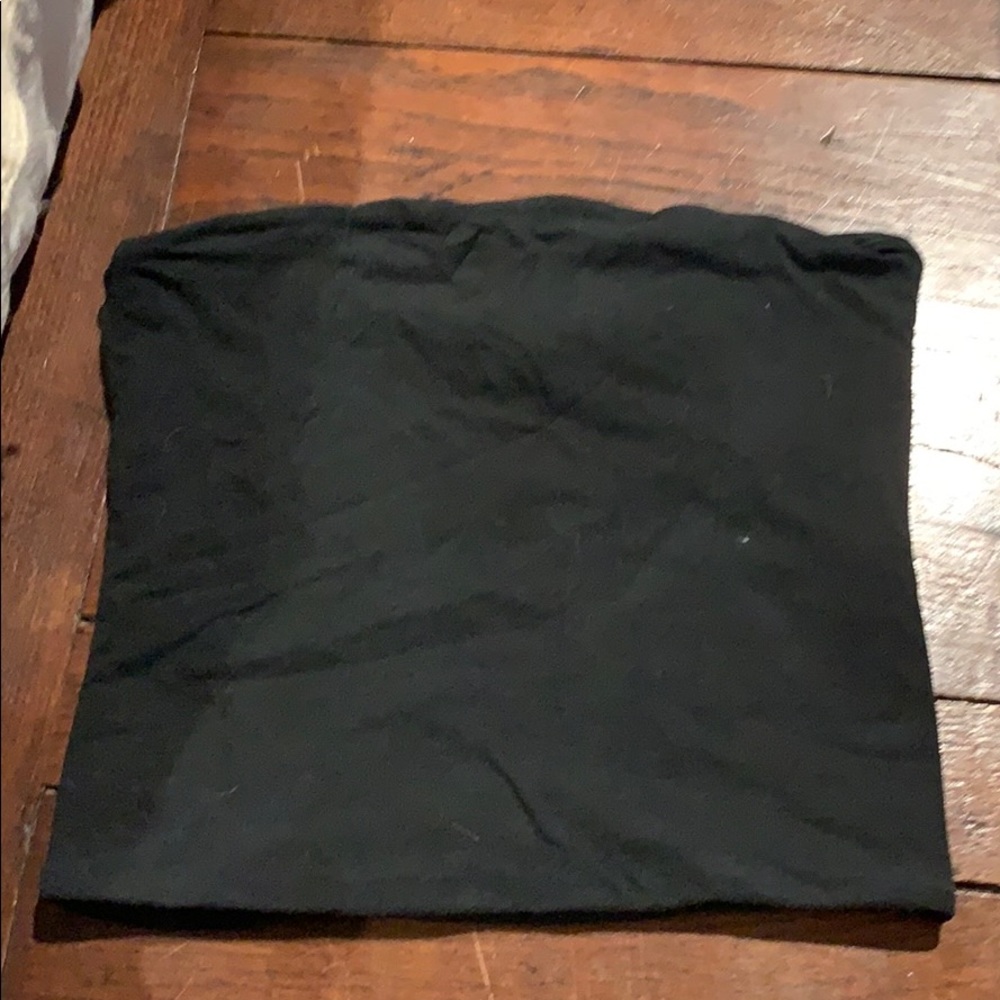 Super cute plain black tube top